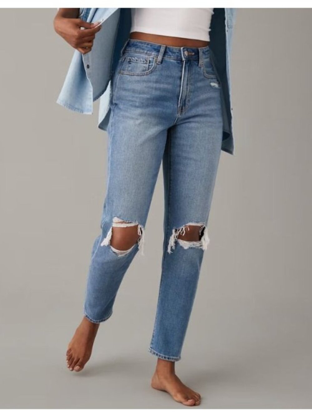 AMERICAN EAGLE cool classic high rise mom jeans size 20 Short